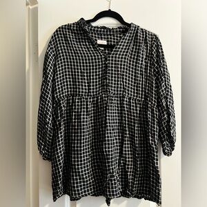 Isabel maternity xl black and white top